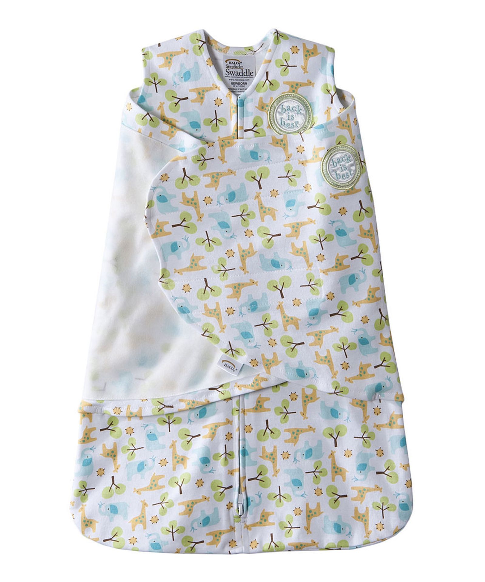 Brand New White Giraffe SleepSack Swaddle - Newborn