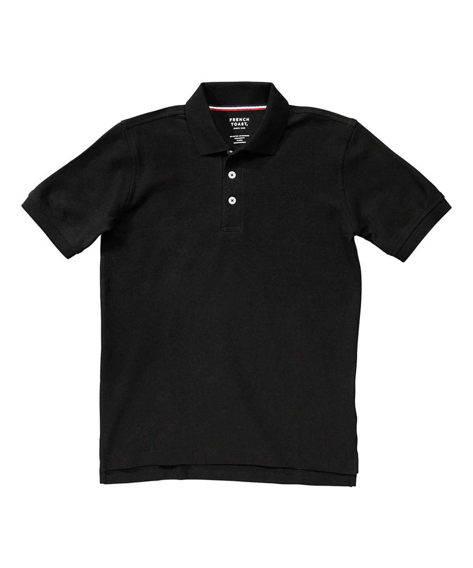 Brand New French Toast Black Pique Polo - Kids & Tween - US XS