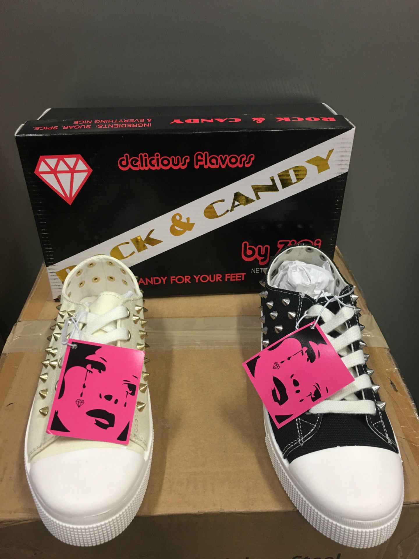 12 x Brand New Rock & Candy Bank Shoes In Various Colours & Sizes