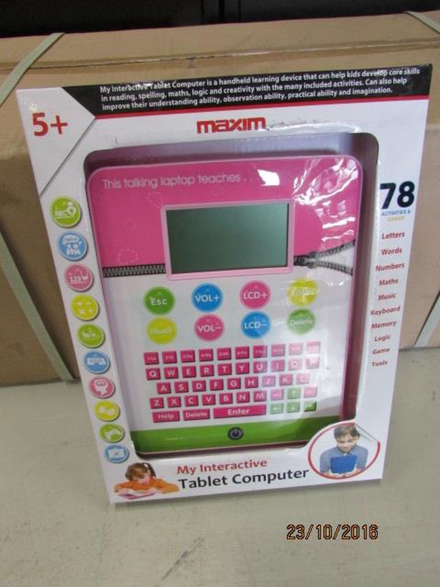 80 x Brand New Maxim My Interactive Pink Tablet Computer (5 Boxes) - Bild 2 aus 3