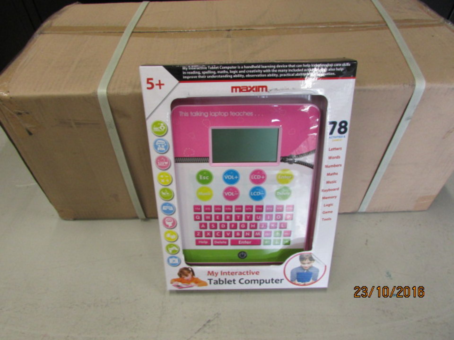 74 x Brand New Maxim My Interactive Pink Tablet Computer (4 Boxes)