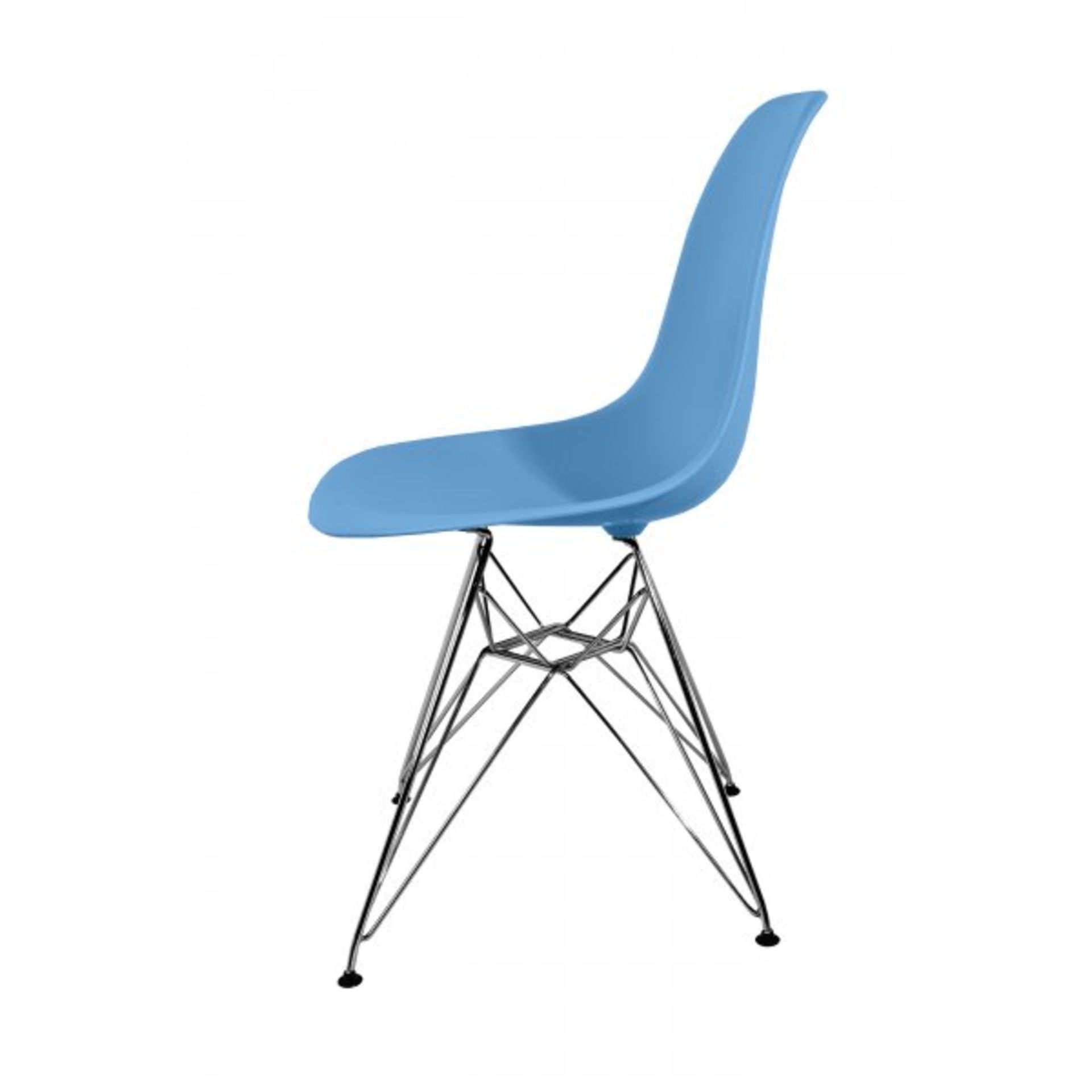 Brand New DSR 'Eiffel' Blue Dining Chair reflected by Charles Eames (RRP: £60) - Bild 3 aus 4