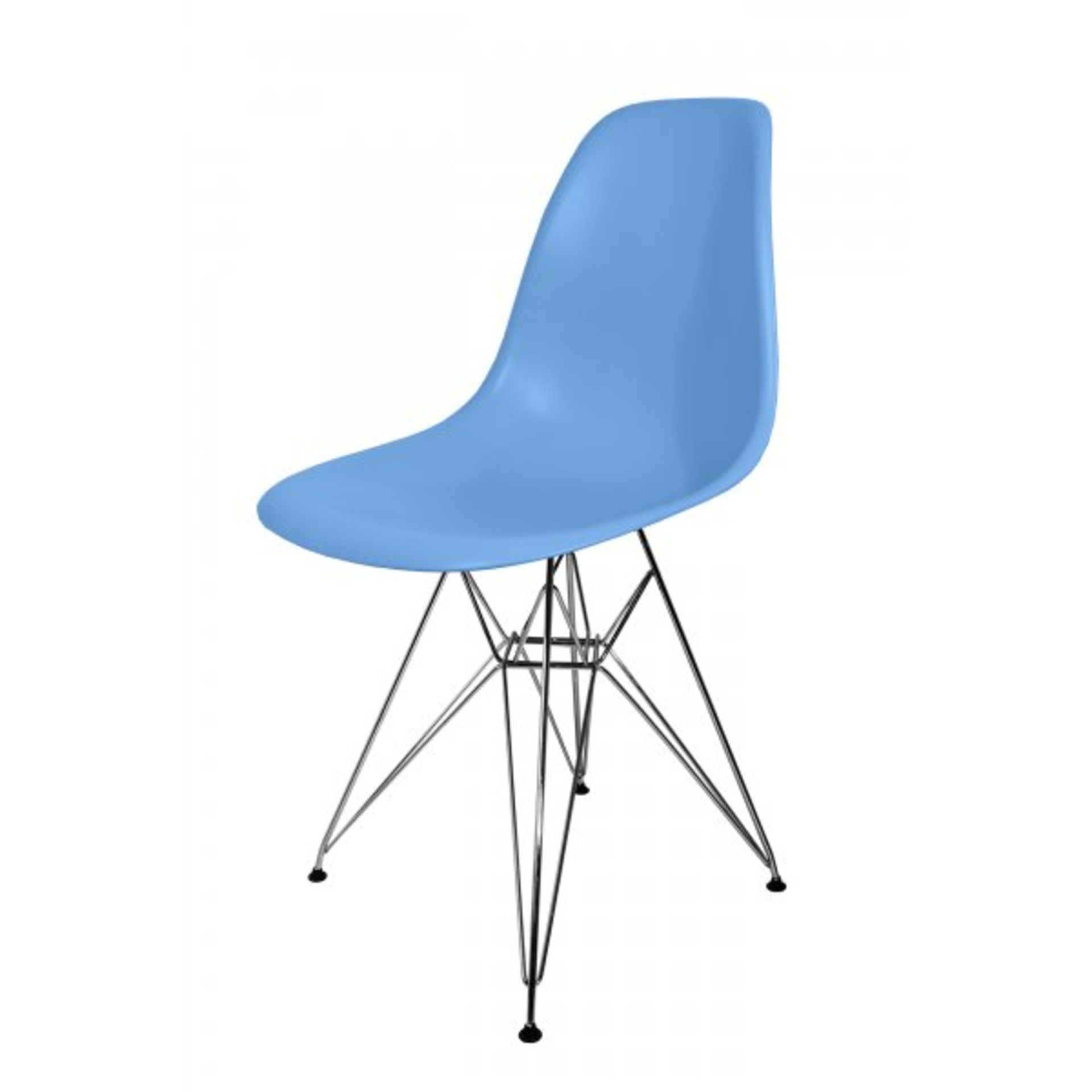 Brand New DSR 'Eiffel' Blue Dining Chair reflected by Charles Eames (RRP: £60) - Bild 2 aus 4