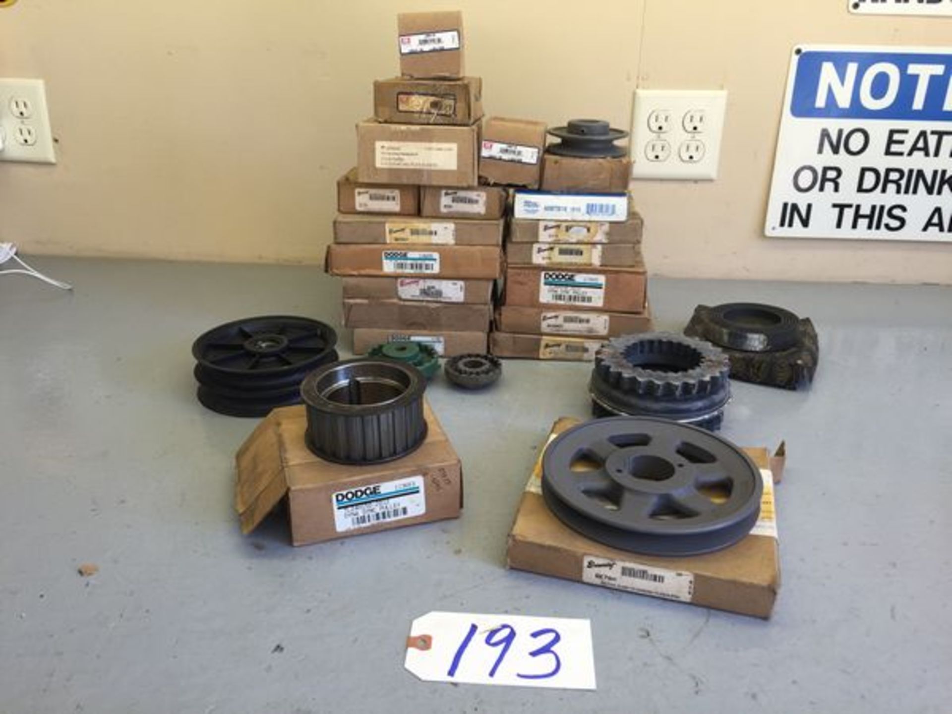 Lot of New Sprockets, Pulleys, and Coupling Pieces