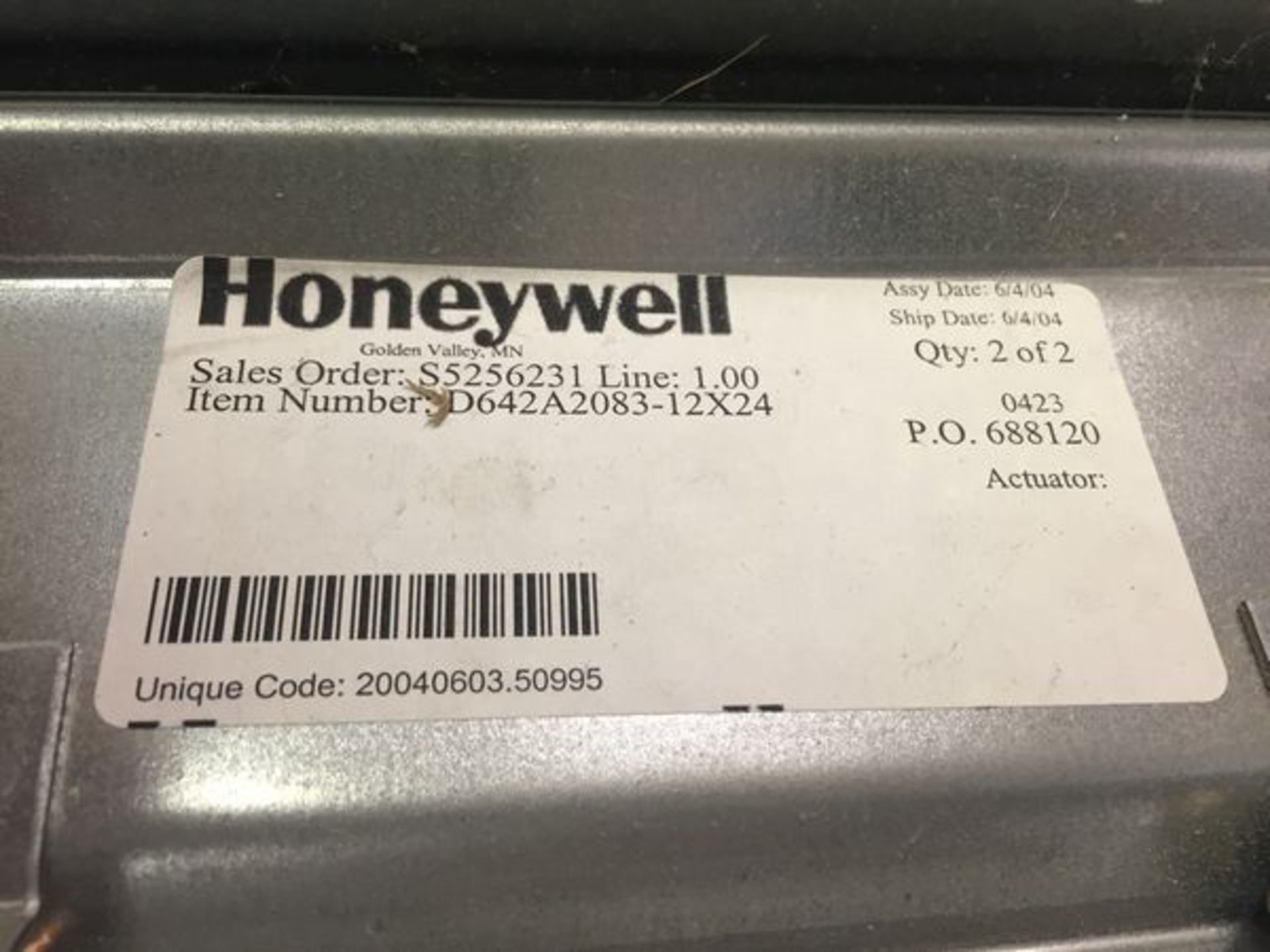 Honeywell d642A2083-12x24 - Image 2 of 5