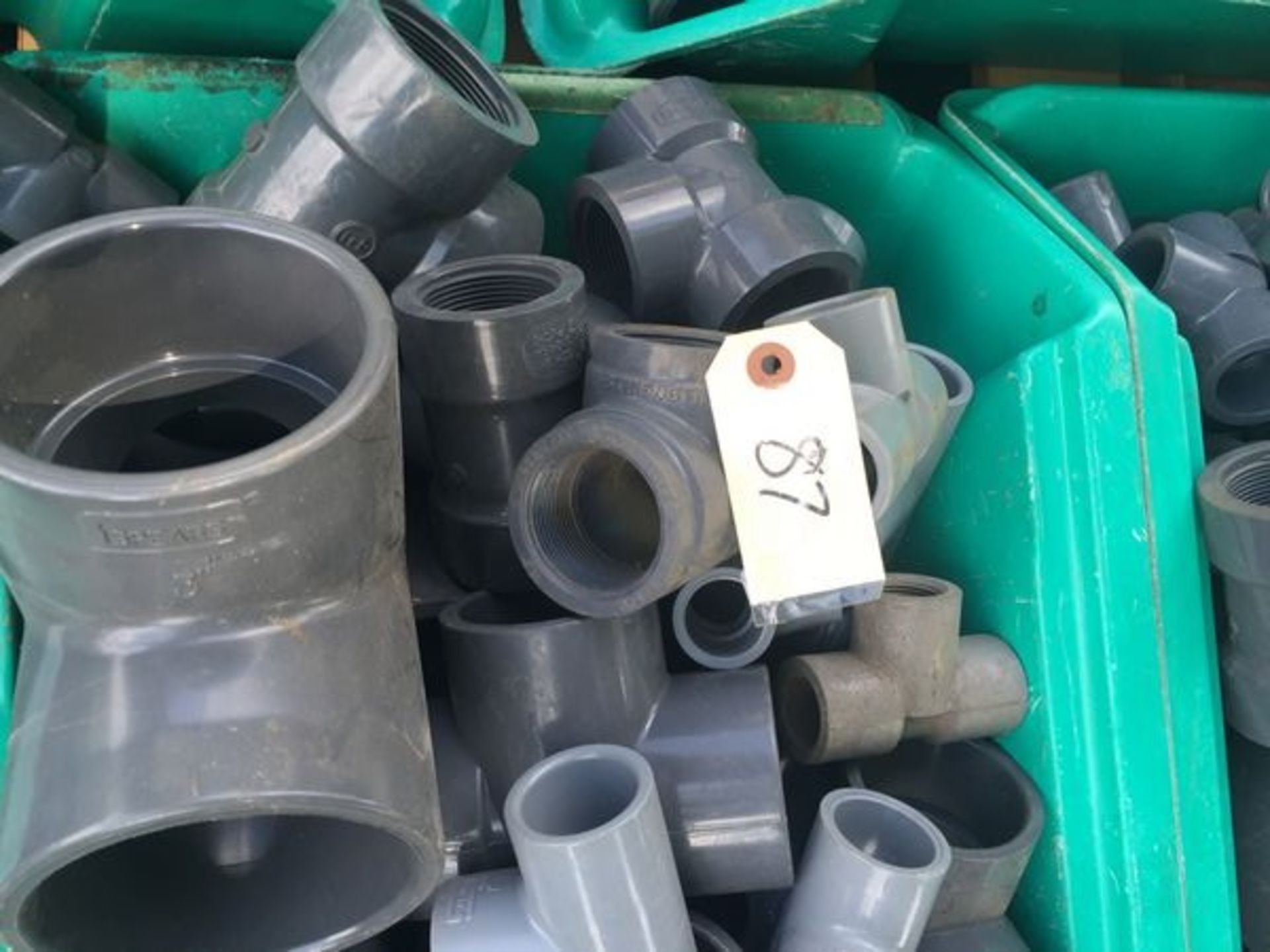 Large Lot of SCH 80 PVC Fittings Tees 1-4'' - Image 9 of 11