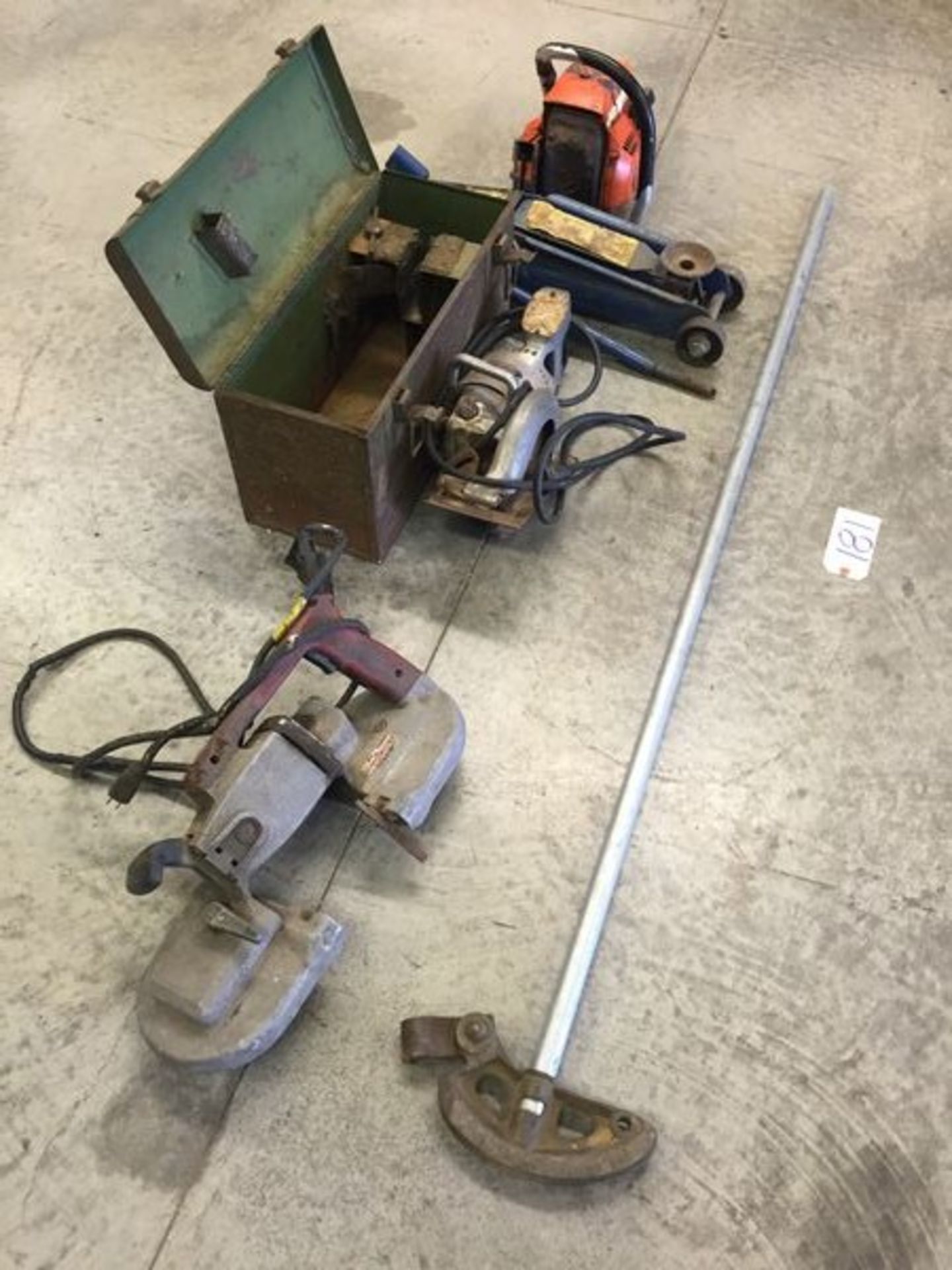 Lot of Tools Milwaukee Band Saw, Bender, Quick Saw, Jack - Image 5 of 5