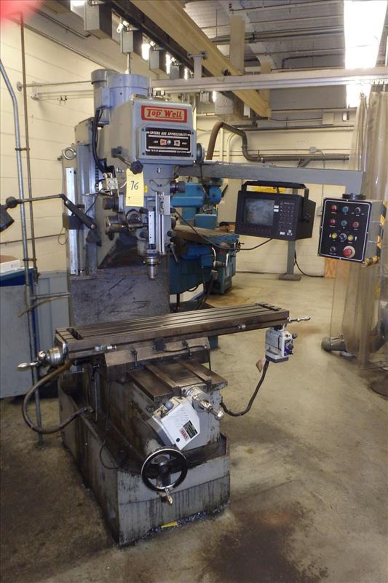 Topwell CNC Vertical Mill w/ Power Table, 4-Axis