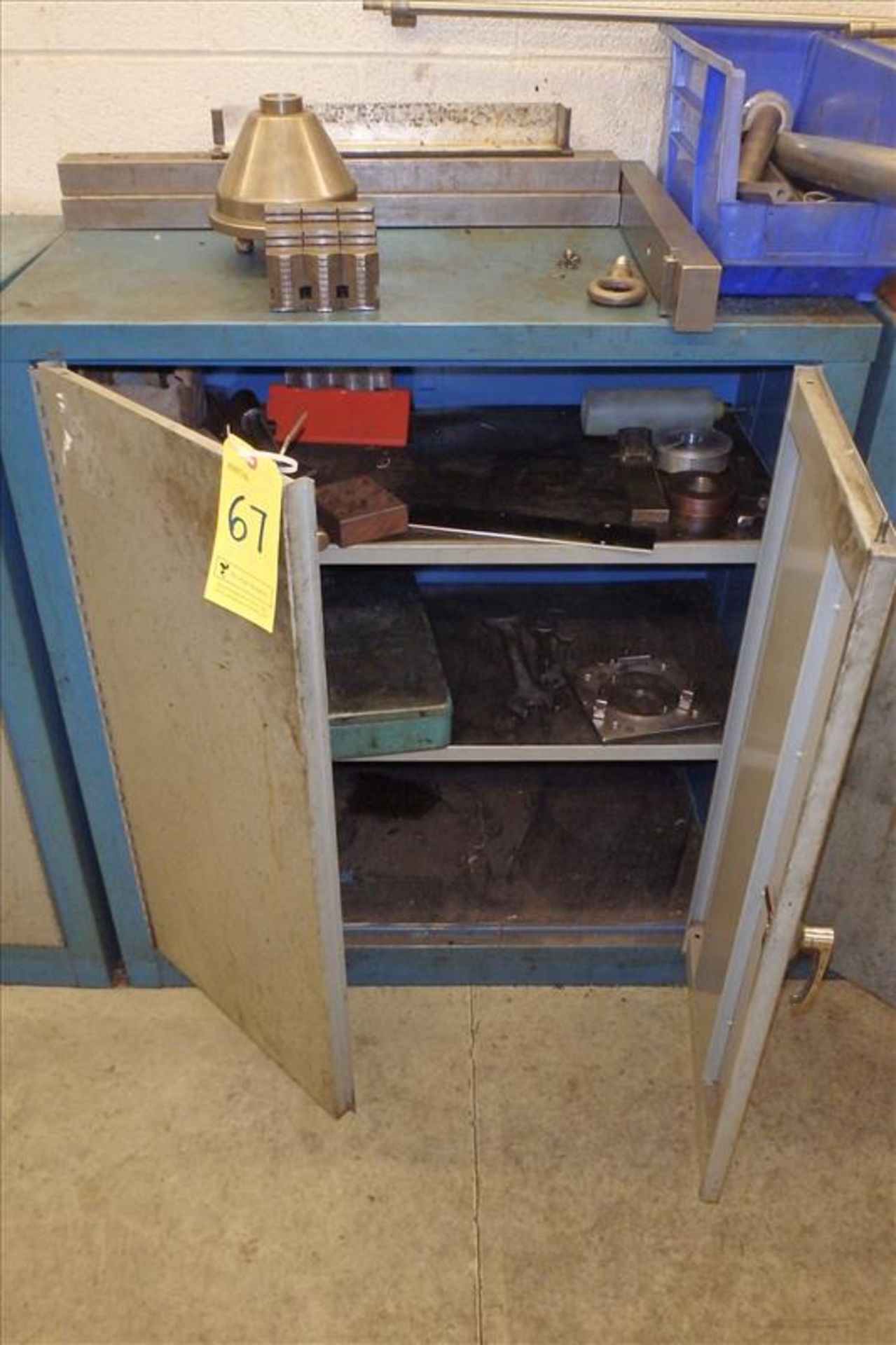 2-Door Cabinet w/ Assorted Tooling and Holders