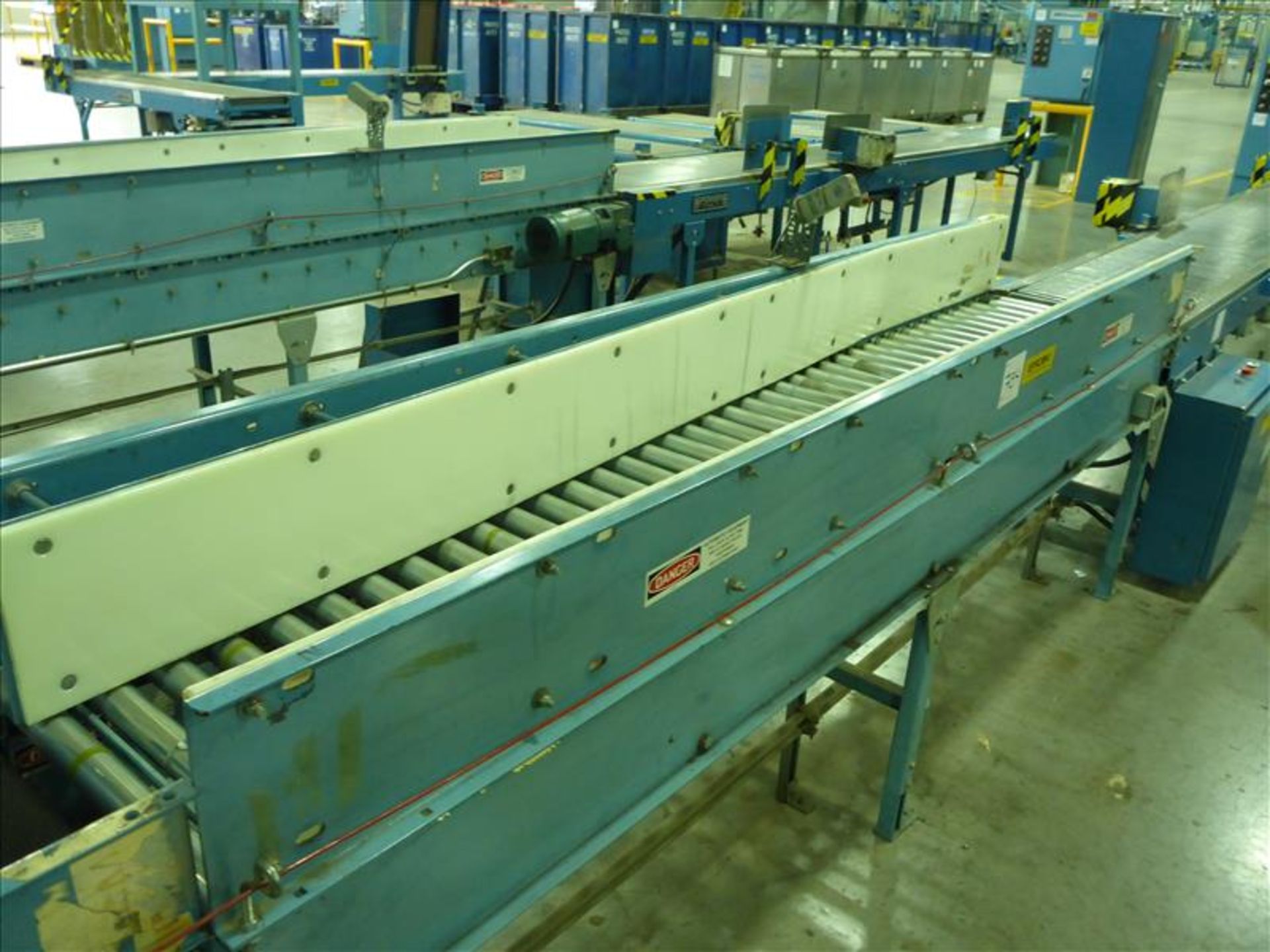 Alvey roller conveyor, approx. 20 in. x 120 in., 1 hp