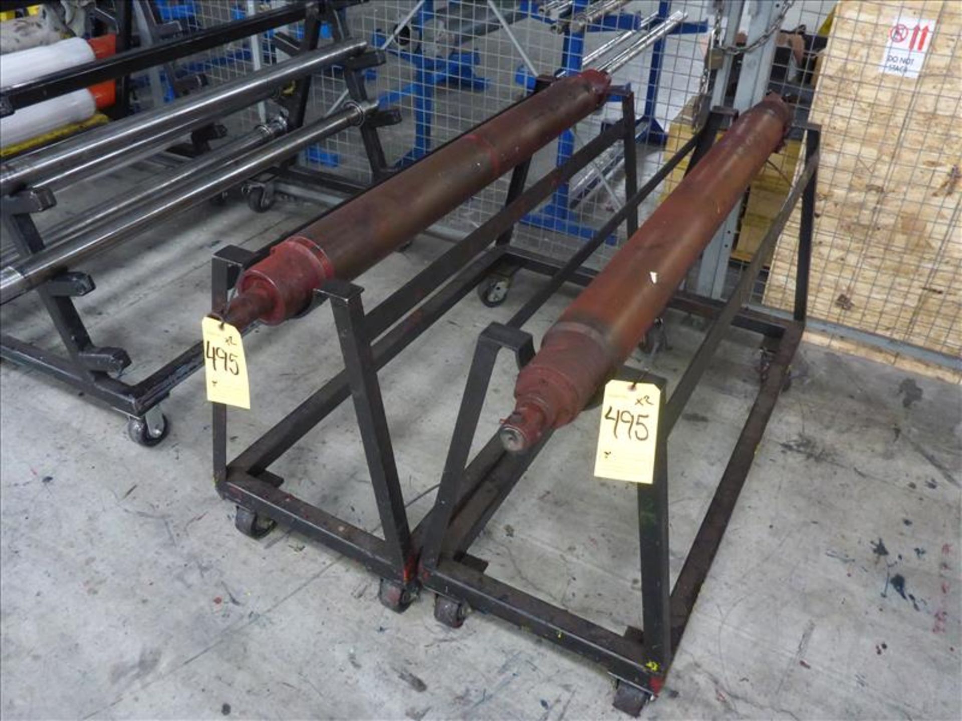 (2) roller carts c/w rollers