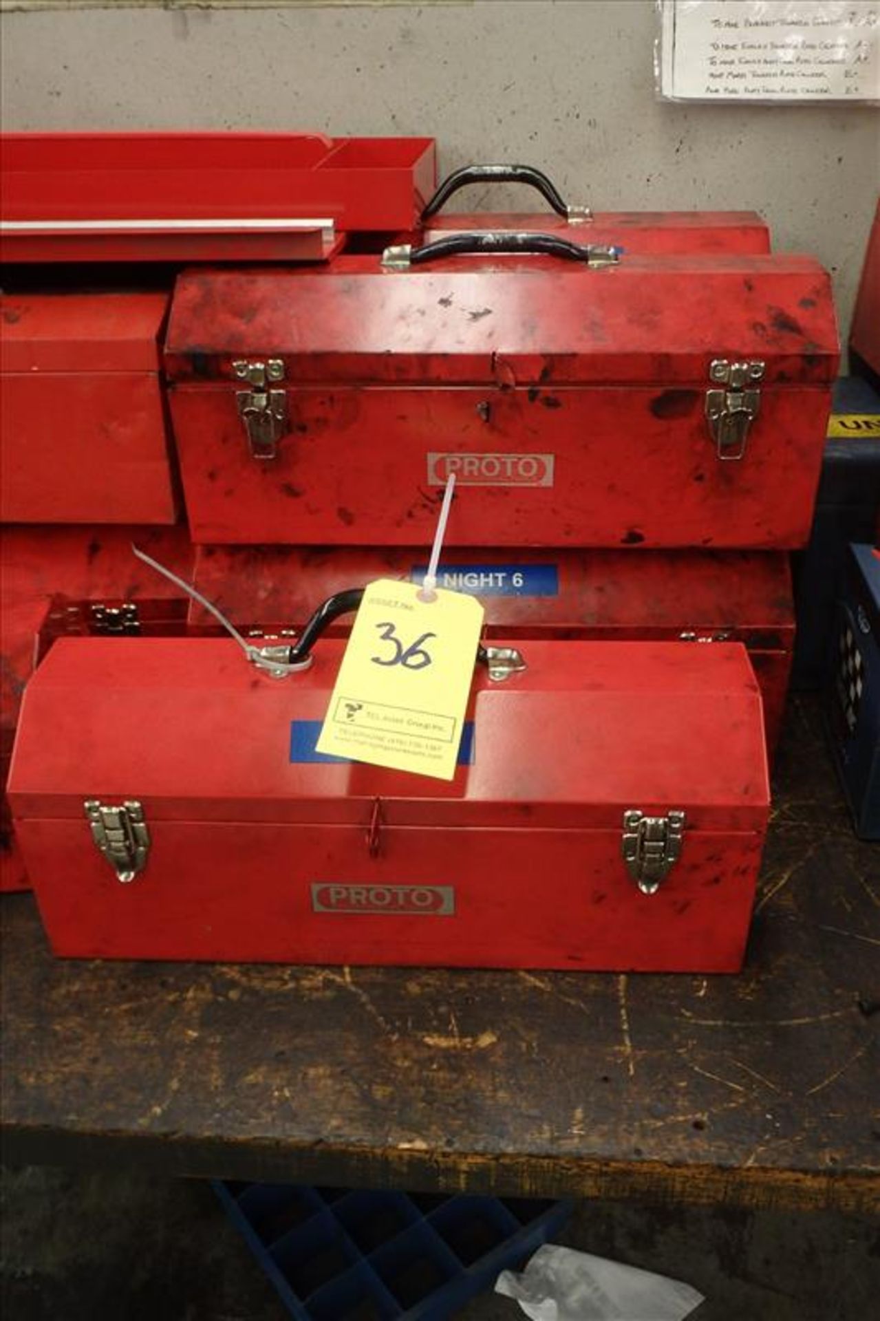 (5) Assorted Metal Tool Boxes