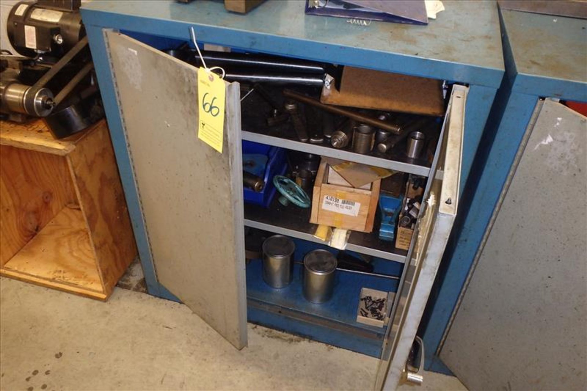 2-Door Cabinet w/ Assorted Tooling and Holders