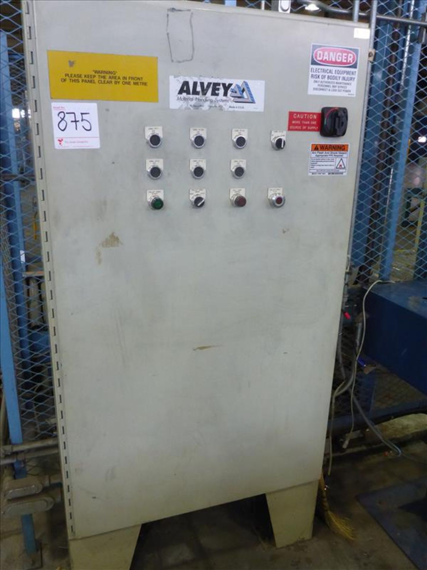 Alvey conveyor control panel