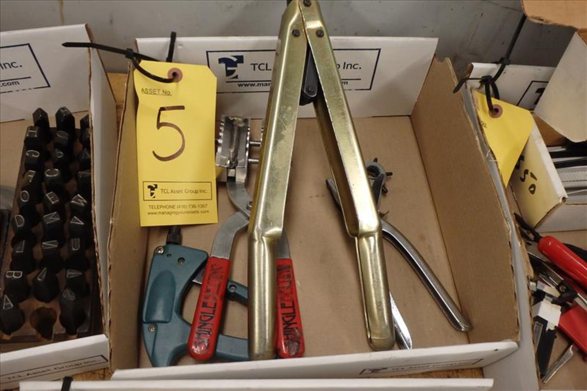 Quantity of Assorted Clamps, Punch Tools
