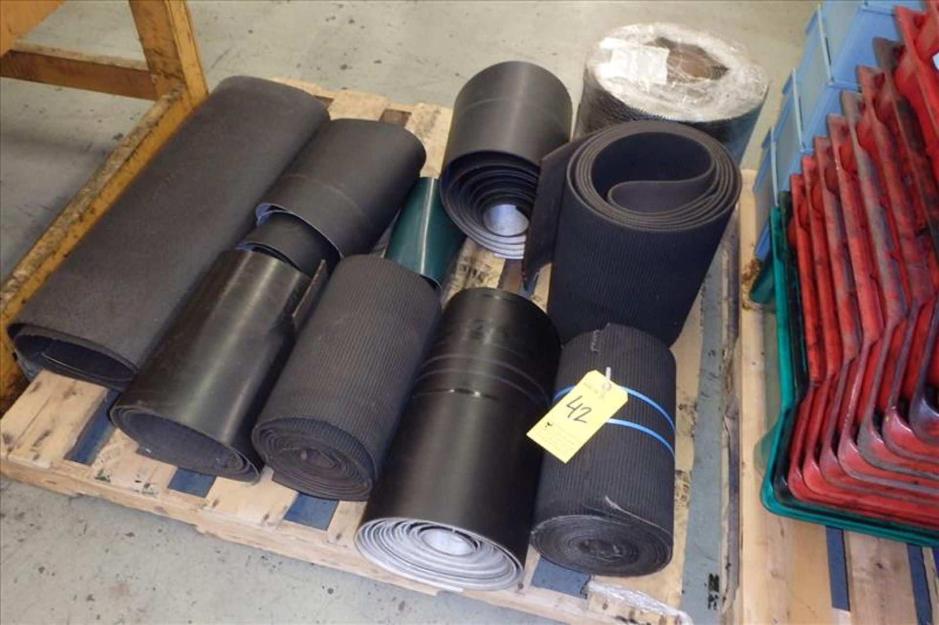 Quantity of Assorted Rubber Conveyor Belt