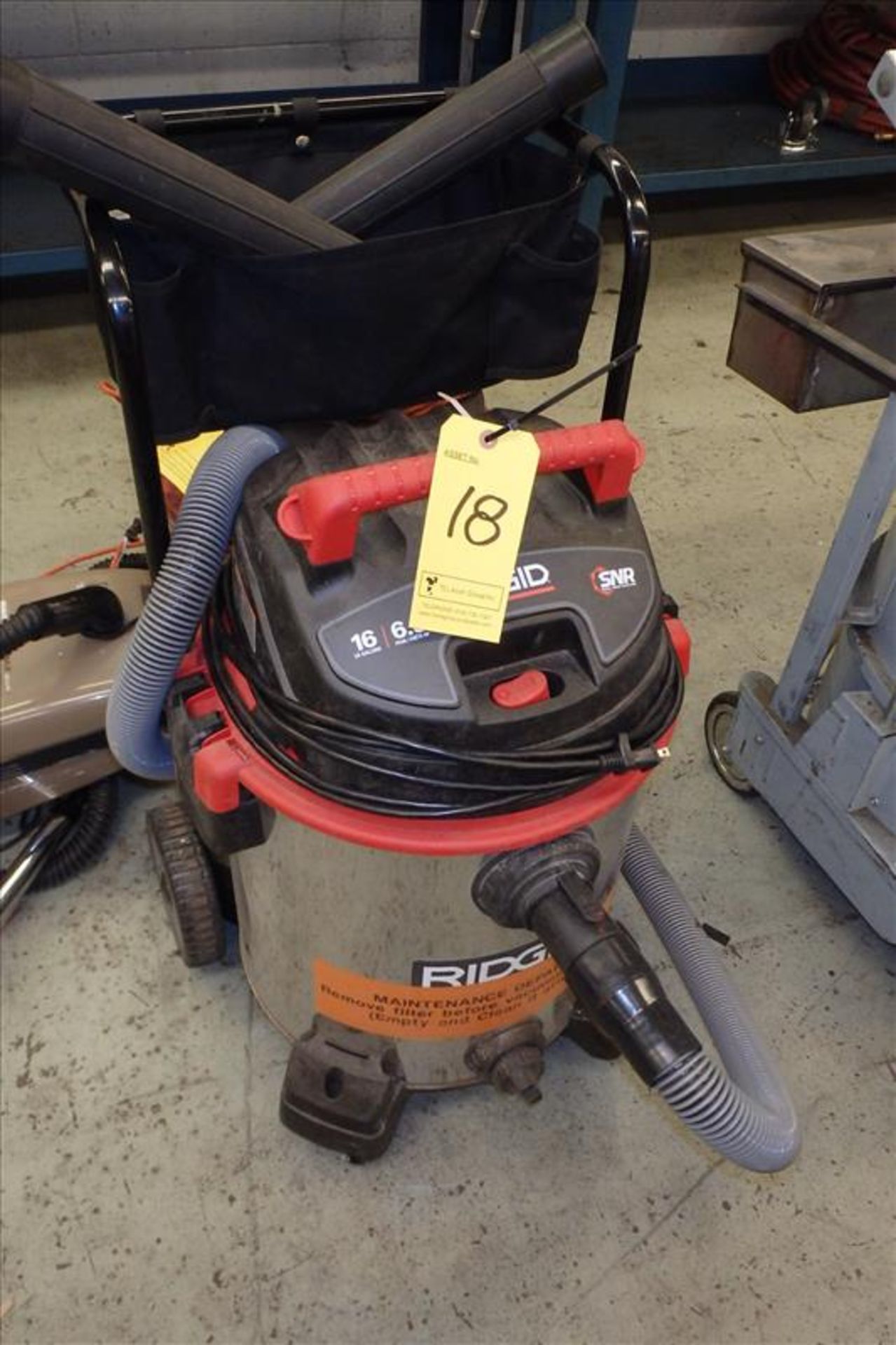 Ridgid 16Gal, 6.5hp Stainless Wet/Dry Vacuum