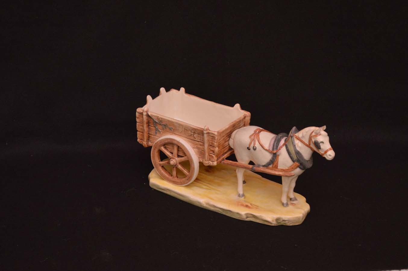 A Royal Dux Figurine ‘Pony and Cart’