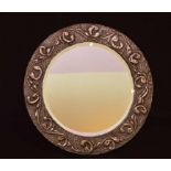 A Nice Circular Arts and Crafts Table Mirror