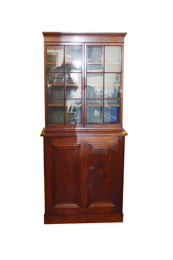 A Nice Sized Mahogany Two Door Glazed Bookcase