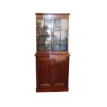 A Nice Sized Mahogany Two Door Glazed Bookcase