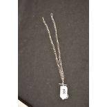 A Fancy Link Silver Double Albert Neck Chain London 1925