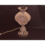 A Waterford Crystal Table Lamp and Shade