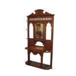 A Very Nice Mahogany Mirror Backed Hall Stand