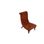 A Mahogany Upholstered Nursing Chair