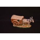 A Royal Dux Figurine ‘Donkey and Cart’