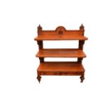 A Nice Mahogany Three Shelf Dumb Waiter