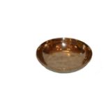 A Large Circular Brass Bowl