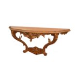 A Nice Gilted Shaped Front Console Table