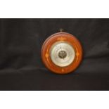 A Nice Circular Mahogany Barometer