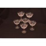 A Nice Set of Six Waterford Crystal Sundae Dishes