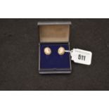 A Pair of 9ct Gold Cameo Earrings