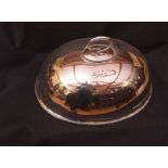 A Large Silver Plated Meat Cover