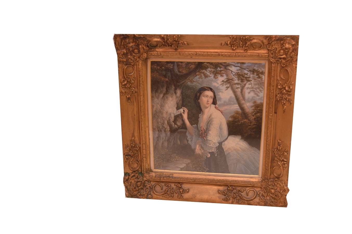 A Gilt Framed Coloured Print ‘The Secret Letter