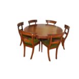 A Matched Set of Six Mahogany Bar Back Dining Room Chairs