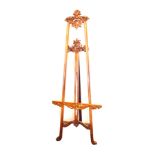 A Very Nice Carved Hardwood Easel