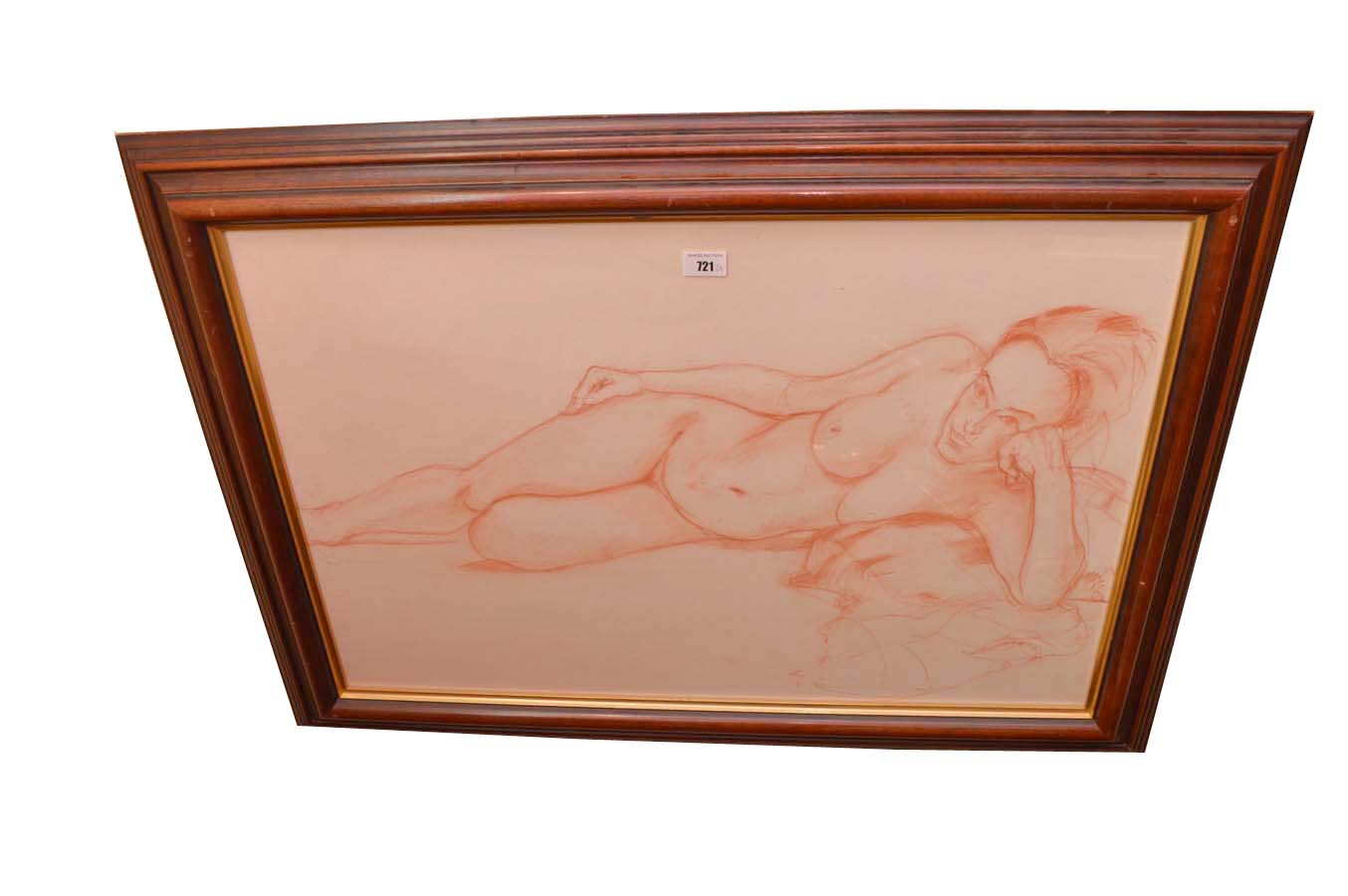 A Large Framed Picture ‘Female Study’