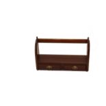 A Mahogany Two Drawer Wall Bracket