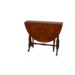 A Superb Victorian Burr Walnut Sutherland Table