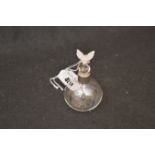 A Silver Mounted Perfume Bottle, Birmingham 1986