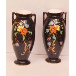 A Nice Pair of Decorative Two Handled Vases
