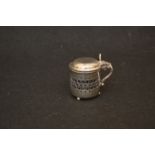 A Silver Mustard Pot, Birmingham 1902