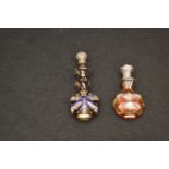 A Nice Silver Mounted Perfume Bottle and Another