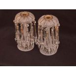 A Nice Pair of Crystal Lustre Candle Holders