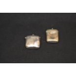 Two Silver Plate Vesta Boxes