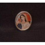 A Nice Oval Framed Minature ‘Lady’